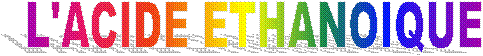 L'ACIDE ETHANOIQUE